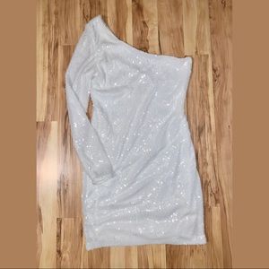 White Sequined Charlotte Russe Dress